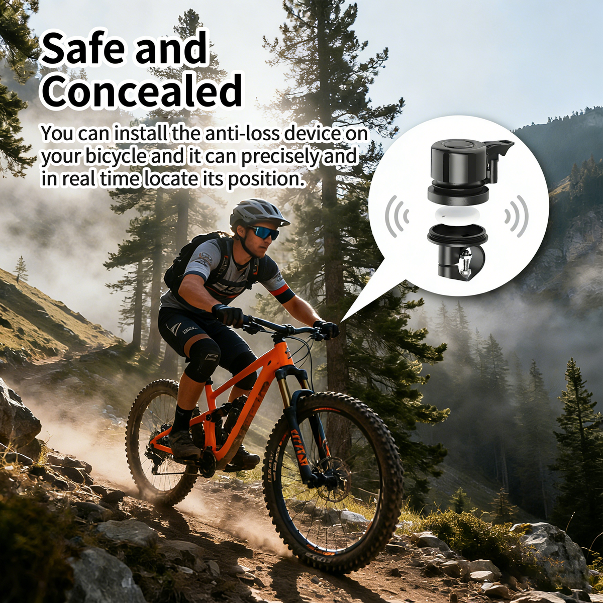 GEBIKE AirTag Bike Bell