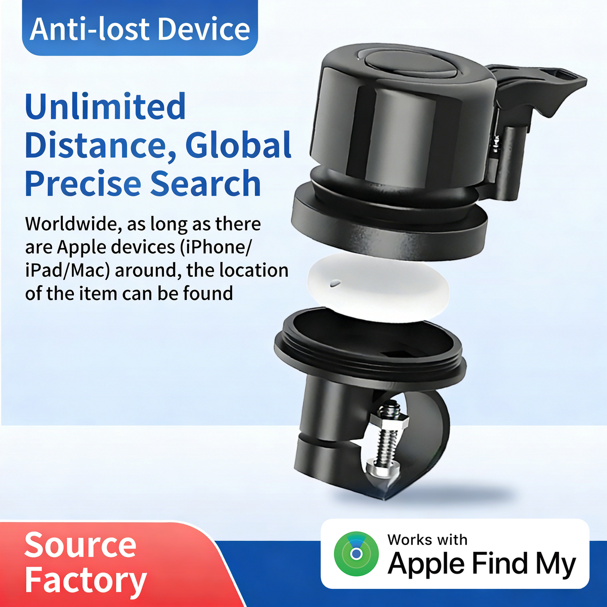 GEBIKE AirTag Bike Bell