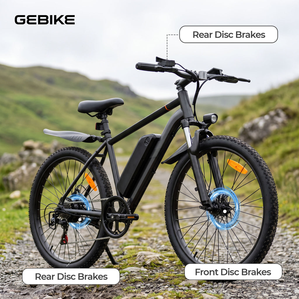 GEBIKE Global G02 Hybrid Electric Bike 36V 13Ah Battery Up to 90km Range