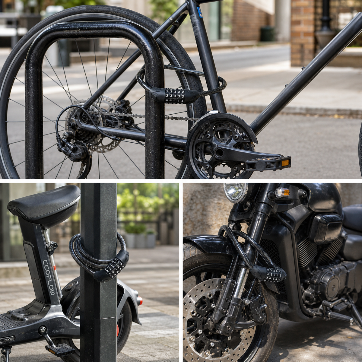 GEBIKE Combination Cable Lock