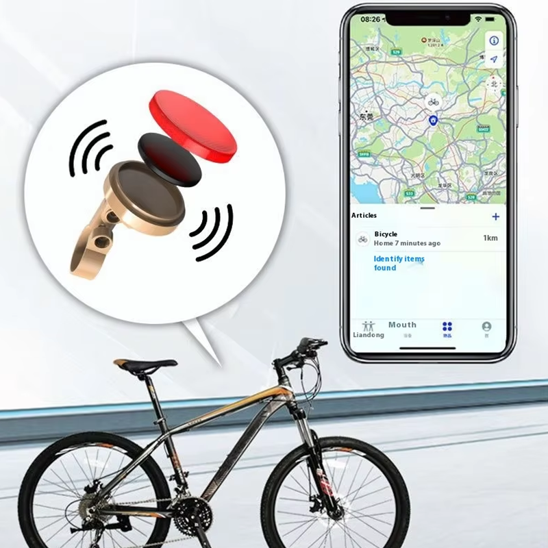 GEBIKE Smart Bike Rear Reflector with Apple Find My Tracking