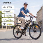 GEBIKE Global G02 Hybrid Electric Bike 36V 13Ah Battery Up to 90km Range